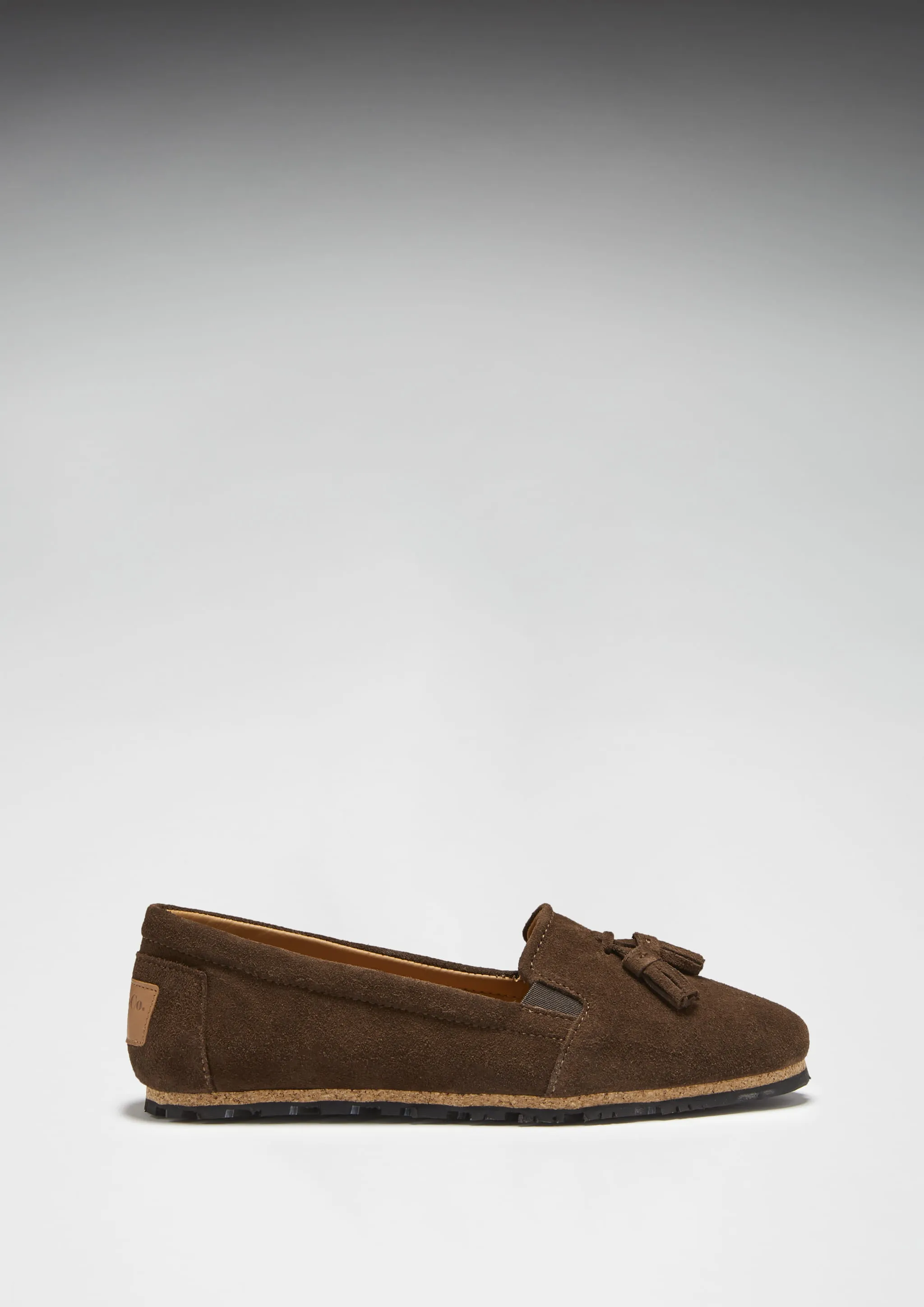 Women's Tasselled Espadrilles, brown suede