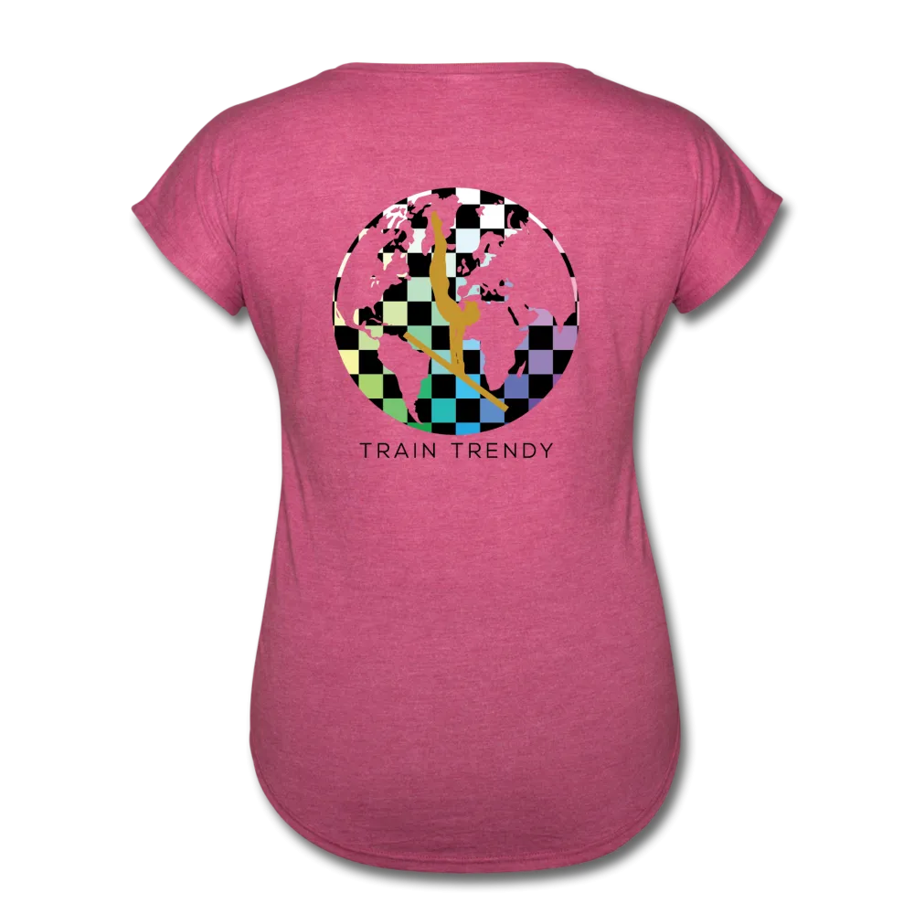 Women's Tri-Blend V-Neck Alley Oop Tee