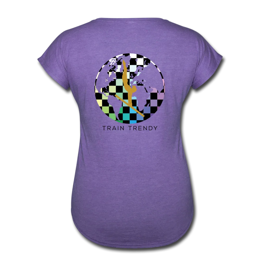 Women's Tri-Blend V-Neck Alley Oop Tee