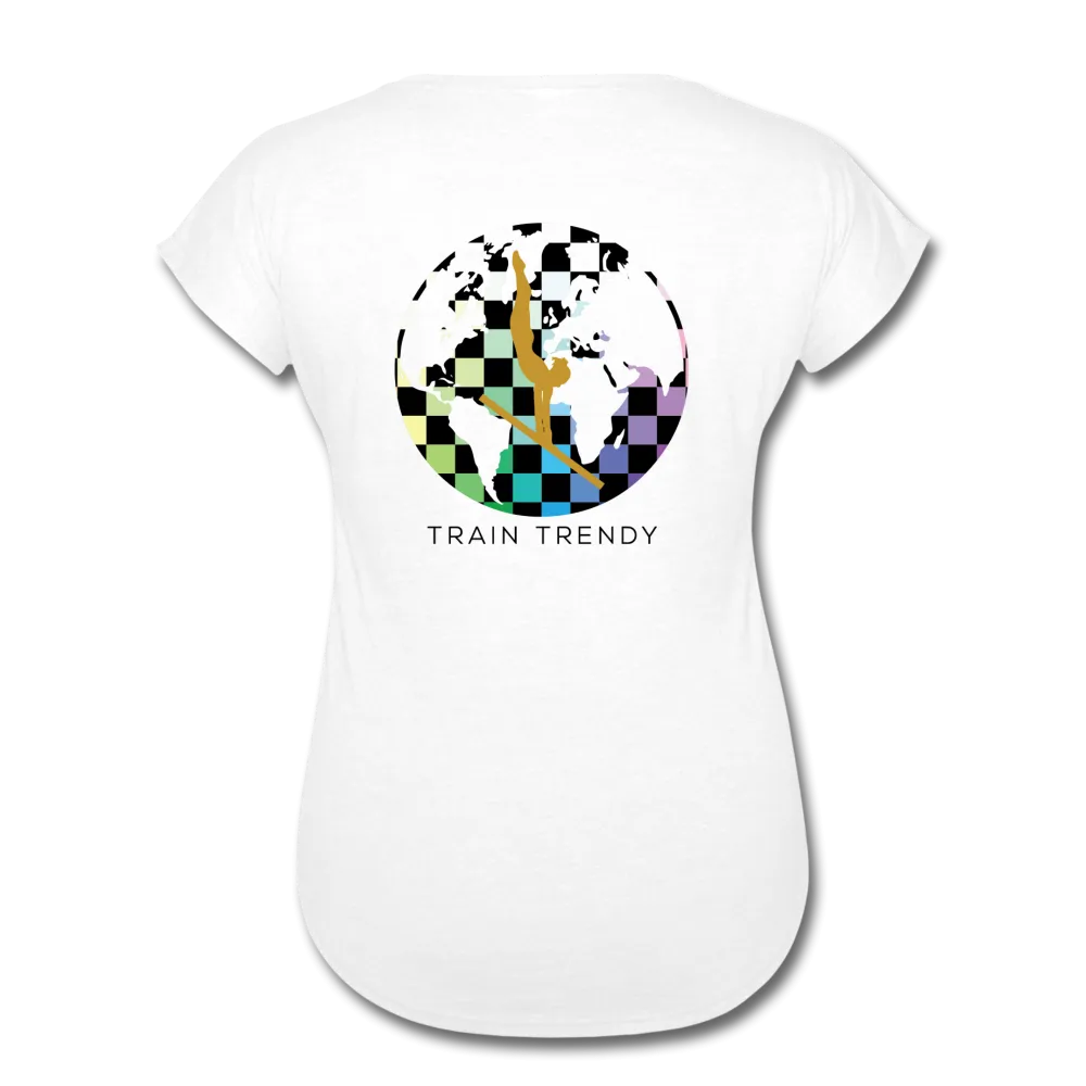 Women's Tri-Blend V-Neck Alley Oop Tee