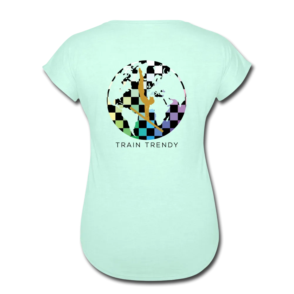 Women's Tri-Blend V-Neck Alley Oop Tee