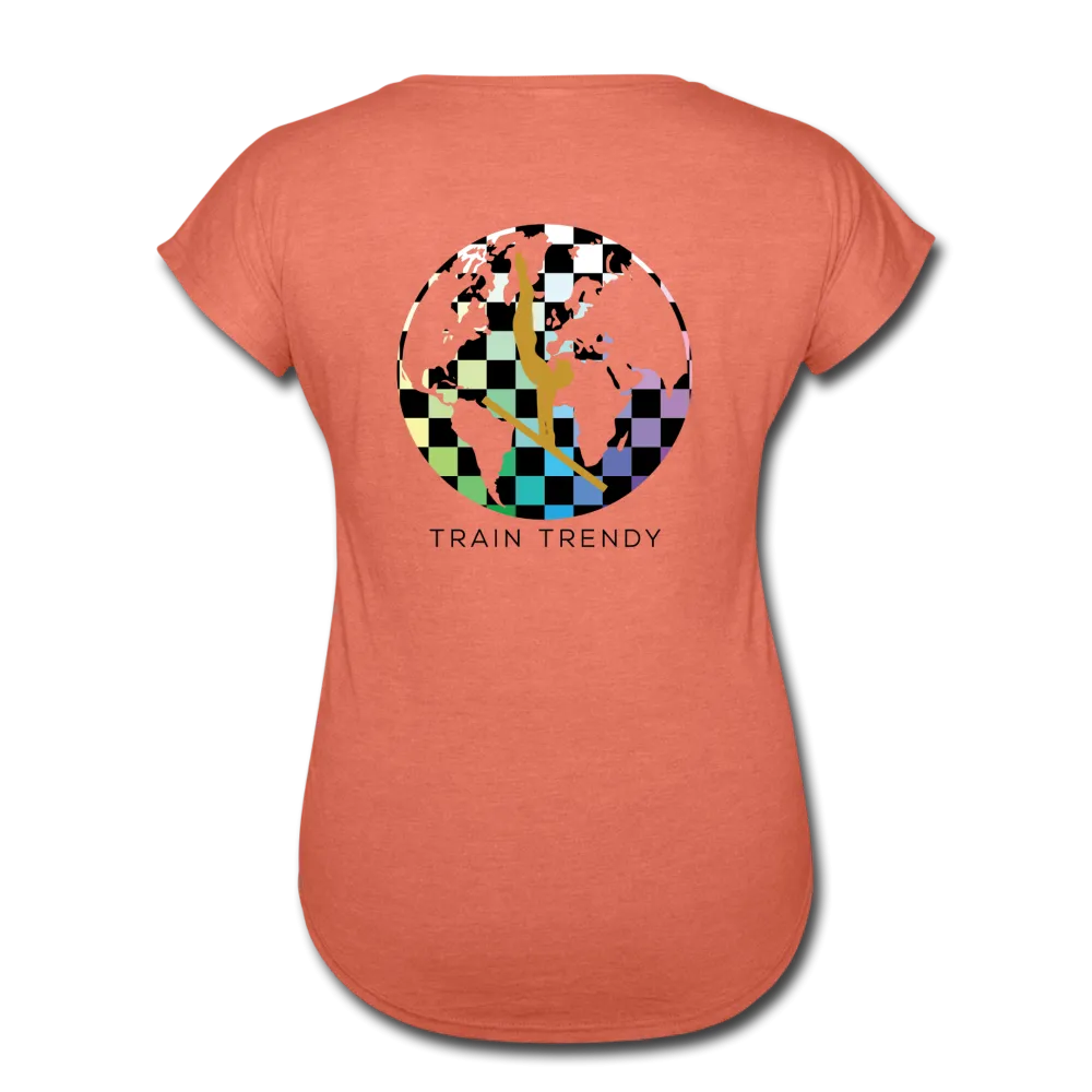 Women's Tri-Blend V-Neck Alley Oop Tee