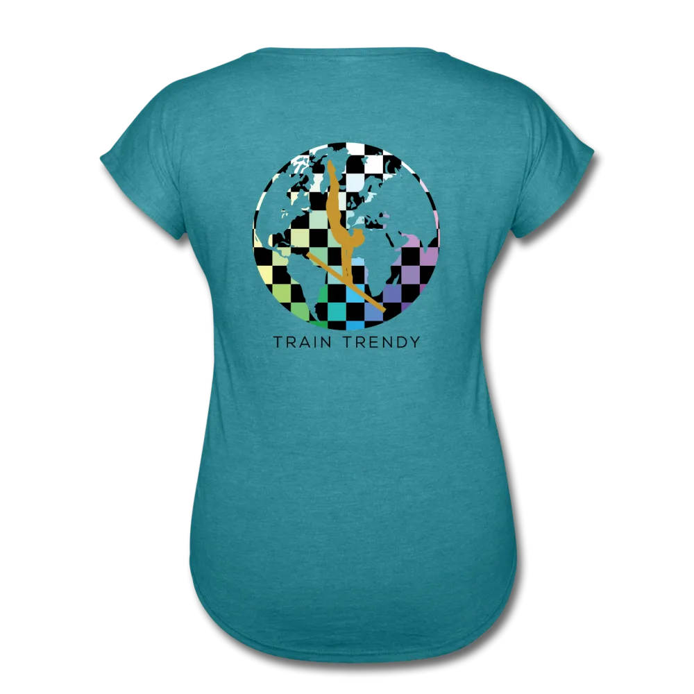 Women's Tri-Blend V-Neck Alley Oop Tee