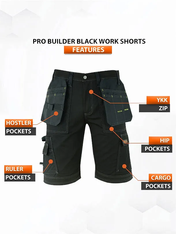 WrightFits Men Pro Builder Work Shorts - DTS